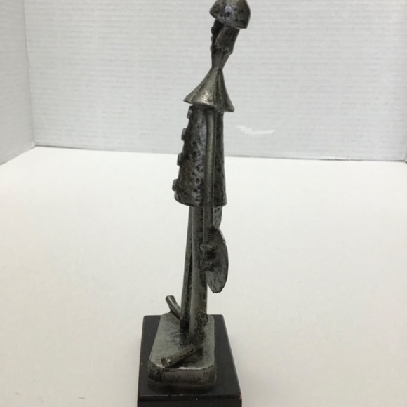 Vintage Plastic Silver Black Clown Made in Italy - Picture 5 of 7